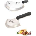 Çok Amaçlı Mutfak Bıçak Seti, Pizza, Salata, Börek, Satır, Zırh, 2 Parça - Seçenek 1 - Akçaağaç