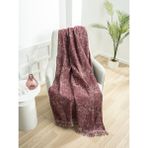 Çok Amaçlı Pamuklu Örtü- Kanepe-Koltuk Şalı-Koltuk Örtüsü 170X220 - 170 x 220 cm - Bordo