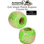 Çok Amaçlı Plastik Kopmaz Uçurtma İpi Çamaşır İpi 2 Adet Renkli 100 Metre Naylon İp Çırpı İpi Çizim İnşaat Duvar İpi