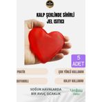 Çok Amaçlı Soğuk Havalarda Kalp Şeklinde Sihirli Jel El Sıcak Tutan Isıtıcı Torba Cep Sobası 5 Adet
