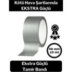 Çok Amaçlı Su Geçirmez Sızdırmaz Dayanıklı Izolasyon Gri Tamir Bandı 48 mm 10 mt 1 Adet