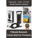 Çok Amaçlı Taşınabilir Hafif Portatif Yüksek Basınçlı Şişme Yatak Havuz Şişirme Manuel El Pompası - 2,5 cm - Altın