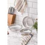 Çok Amaçlı Tek Kulplu Paslanmaz Çelik Tel Süzgeç 3 Lü Set 21CM - 24CM - 26CM - Mercan - Seçenek 1