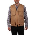 Çok Cepli Yazlık Taba Gabardin Yelek (Yiğit İş Elbiseleri) (430308039)