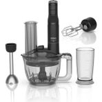 Çok Fonksiyonlu 1200W Çok Amaçlı Blender Seti Siyah Renkli - Ahşap