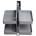 Çok fonksiyonlu köşe Pull Out depolama sepeti mutfak dolapları için 800 900mm döner şişe rafı kilit alanı tasarrufu kör köşeler için