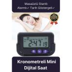 Çok Fonksiyonlu Kronometreli Alarmlı Tarih Göstergeli Masaüstü Ders Sınav Çalışma Mini Dijital Saat