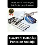 Çok Fonksiyonlu Organizer Katlanabilir Kumaş Kot Eşarp Hareketli Dolap Içi Pantolon Askılığı 5 In 1 - Çok Renkli