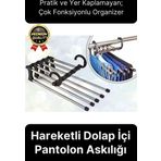 Çok Fonksiyonlu Organizer Katlanabilir Kumaş Kot Eşarp Hareketli Dolap İçi Pantolon Askılığı 5 In 1