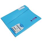 Çok katmanlı klasör, evrak çantası tasarımı, taşınabilir, elastik, öğrenciler için kalınlaştırılmış. W-C0013 mavi
