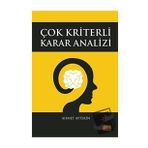 Çok Kriterli Karar Analizi - Ahmet Aytekin