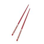 Çok Kullanımlık Bambu Çin Çubuğu Chopsticks Kırmızı Desenli 22,5 Cm - 2 Adet