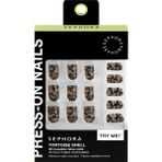 Çok Kullanımlık Takma Tırnak Seti - Jel Etkisi, Uzman Sonuç Tortoise Shell (4 Adet) - Şeffaf