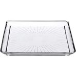 Çok Renkli Kare Servis ve Sunum Tabağı 24X24CM, Şık ve Fonksiyonel Tasarım - Açık Beyaz - Gri - Seçenek 1