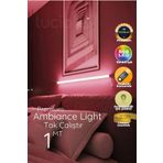 Çok Renkli Led Abajur Yapışkanlı 1 Metre Her Alana Uygun Uzaktan Kumandalı Cpink1