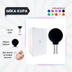Çok Renkli Silikon Vakumlu Yüz Masaj Kupası No:1 Siyah - Bebek Mavisi