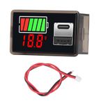 Çok yönlü Pil monitörü, LED Arkadan aydınlatmalı Ekran, gelişmiş Güvenlik, Bellek Fonksiyonu, geniş Uygulamalar, USB Ile Pil Voltaj monitörü Ve araç Motosiklet Teknesi Için C Tip