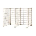 Çok Yönlü Tel Raf Bölücüler - Kiler için 5 Paket Hasır Saklama Sepetleri Delme Gerekmez Ev ve Süpermarket için İdeal 72x36x36 cm