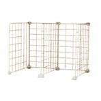 Çok Yönlü Tel Saklama Sepetleri - Kiler için 5 Parça Raf Bölücüler, Ağ Ekleme için Delme Gerekmez, Ev ve Süpermarket için İdeal 62x31x31 cm
