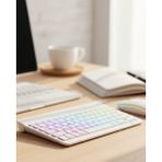 Çoklu Cihaz Uyumlu Kablosuz Klavye Mouse Seti Aydınlatmalı Bluetooth ile Ev Ofis Kullanımı İçin