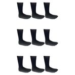 ÇOKLU PAKET AYAĞI SIKMAYAN ÖZEL LASTİKLİ ERKEK BÜYÜK NUMARA LAMBSWOOL TERMAL ERKEK ÇORABI (12, Melanj, 40-45)
