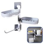 Çoklu Sabun Tutucu Fonksiyonel Banyo Sabunluk (4604)