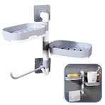 Çoklu Sabun Tutucu Fonksiyonel Banyo Sabunluk (5264)