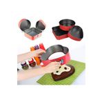 Çokuygunuz 3 Çeşit Metal Kelepçeli Kek Pasta Kalıbı Kalp Yuvarlak Kare Set ANKAV-MTF.02466.00-975