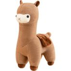 Col Alpaka Bebek Peluş Oyuncak Çocuk Bebeği 45CM (Yurt Dışından) - Kahverengi - Beyaz