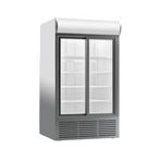 COLD-ERA Dik Tip Çift Sürme Kapılı Şişe Soğutucu Kanopili CL 900 SLDC