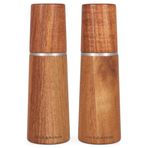 Cole & Mason Marlow Acacia ahşap tuz değirmeni ve karabiber değirmeni, 2'li set, akasya ağacı, 18,5 cm, baharat değirmeni, geleneksel ayarlanabilir değirmen seti, seramik değirmenli, H322225