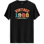 Colermi 1988 Vintage Echo Tişört - Siyah - XL