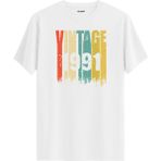Colermi 1991 Vintage Dönem Tişört - Siyah - XL