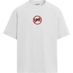 Colermi No Aşk Minimal Tasarım Oversize Tişört - Beyaz - L - XL