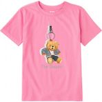 Colermi Pamuk Kumaş Çocuk Tişörtü – Chosen Bear Ayıcık Baskılı Çocuk T-Shirt - Pembe - 5 - 6 Yaş