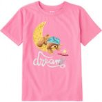 Colermi Pamuk Kumaş Çocuk Tişörtü – Dream Bear Ayıcık Baskılı Çocuk T-Shirt - Pembe - 7 - 8 Yaş