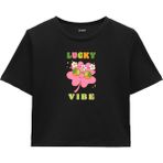 Colermi Şanslı Enerji Crop Top - Siyah - S - M