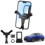 Coleya Toyota C-HR 2016-2023 ile uyumlu araç cep telefonu tutucu, CHR aksesuar yer çekimi cep telefonu tutucu, Toyota C-HR cep telefonu tutucu, tüm akıllı telefonlar ile uyumlu 4 inç - 7 inç