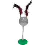 Colezium CLZ205 Gülenyüz Hacı Yatmaz Ödül Hazneli Kedi Oyuncağı Vantuzlu 6 x 30 cm Yeşil