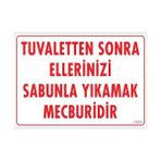 Colezium Ellerinizi Yıkayınız Uyarı Levhası 25X35 KOD:1201
