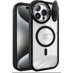 Colezium Iphone 15 Pro Max Kılıf Teleskop Lens Magsafe Kapak - Siyah