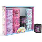 Colezium Kuromi Baskılı Magic Spring Stres Yayı - Standlı Mor ve Siyah Renk 12'li Seti ALK3987