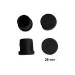 Colezium Yuvarlak Boru Profil Iç Tapa 28 mm 4 Adet - 001-Renkli - 1 Adet