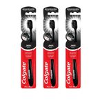 Colgate 360 Siyah Charcoal Orta 3 Adet Diş Fırçası