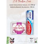 Colgate Diş Macunu Gelişmiş Beyazlık 50 Ml, H. Şakir Leylak Kokulu Banyo Sabunu 4 X 150 Gr