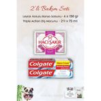 Colgate Extra White Diş Macunu 2 X 75 Ml, H. Şakir Leylak Kokulu Banyo Sabunu 4 X 150 Gr Ve Rosıe