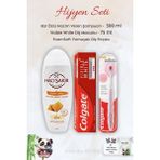 Colgate Foamsoft Diş Eti Masajı Diş Fırças +H.Şakir Ballı Şampuan 500 ml +75 ml Visible White Görünür Beyazlık Diş Macunu