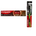 Colgate Kahve, Çay Ve Tütün Kullanıcıları Için Süper Clean Black Orta Diş Fırçası + Macun 125 Ml 1 + 1 Adet