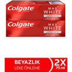 Colgate Max White Beyazlatıcı Diş Macunu 75 ml x2 Adet