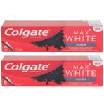Colgate Max White Charcoal Kömür Beyazlatıcı Florürlü 2x75 ml Diş Macunu